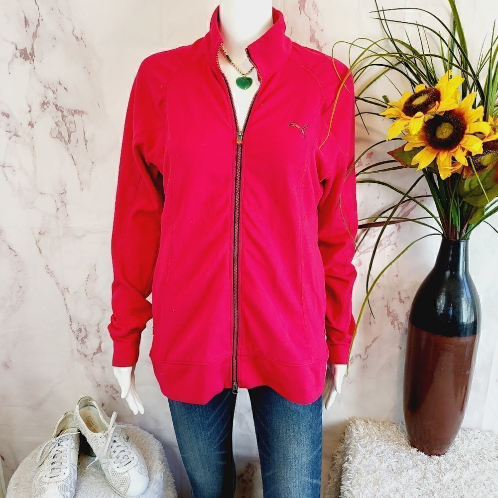 Puma perfect bright berry full zip track jacket